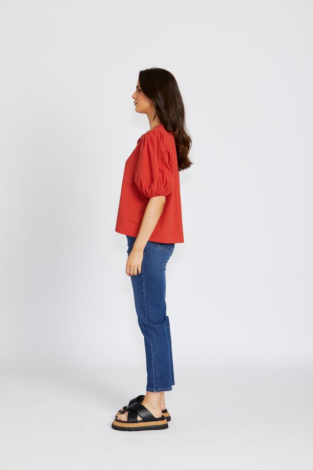 FLORANCE BOHEMIA LILITH TOP - PAPRIKA