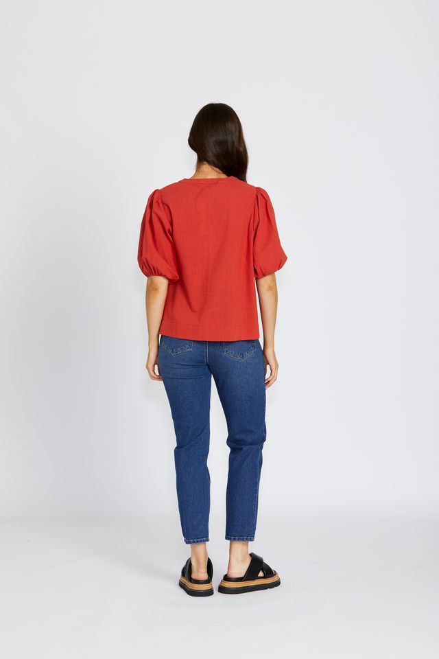 FLORANCE BOHEMIA LILITH TOP - PAPRIKA