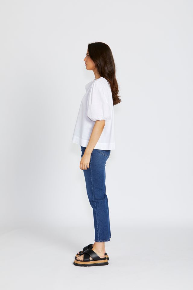 FLORANCE BOHEMIA LILITH TOP - WHITE