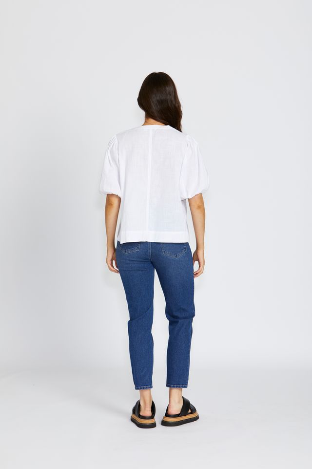 FLORANCE BOHEMIA LILITH TOP - WHITE