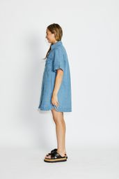 FLORENCE BOHEMIA PHOENIX DRESS - DENIM BLUE