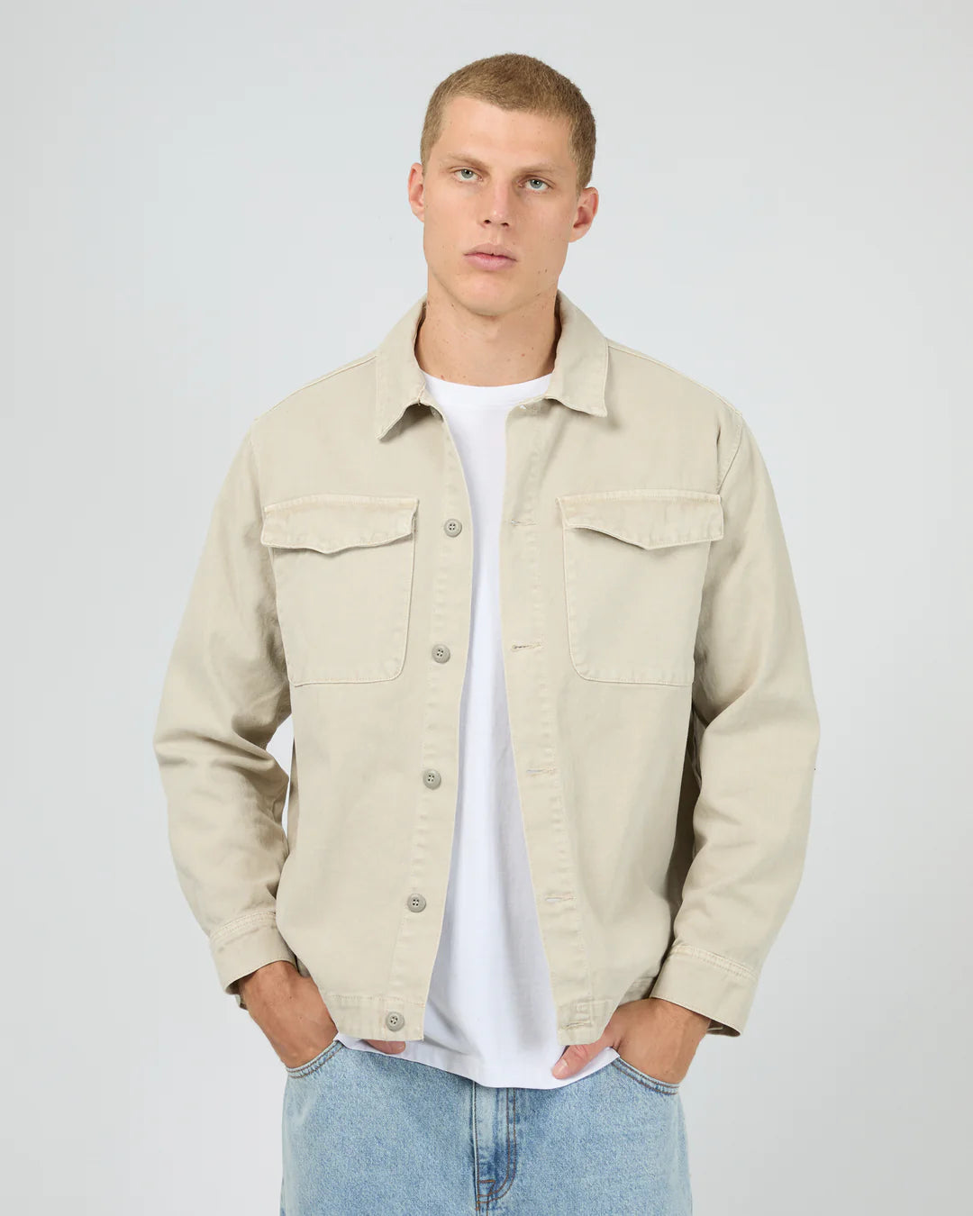 SILENT THEORY FADE OVERSHIRT - GREY