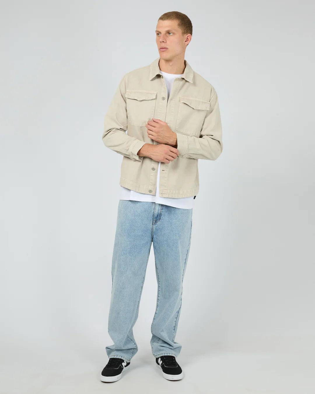 SILENT THEORY FADE OVERSHIRT - GREY