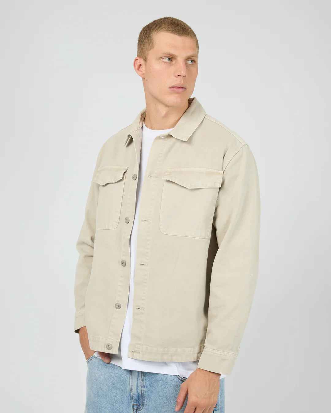 SILENT THEORY FADE OVERSHIRT - GREY