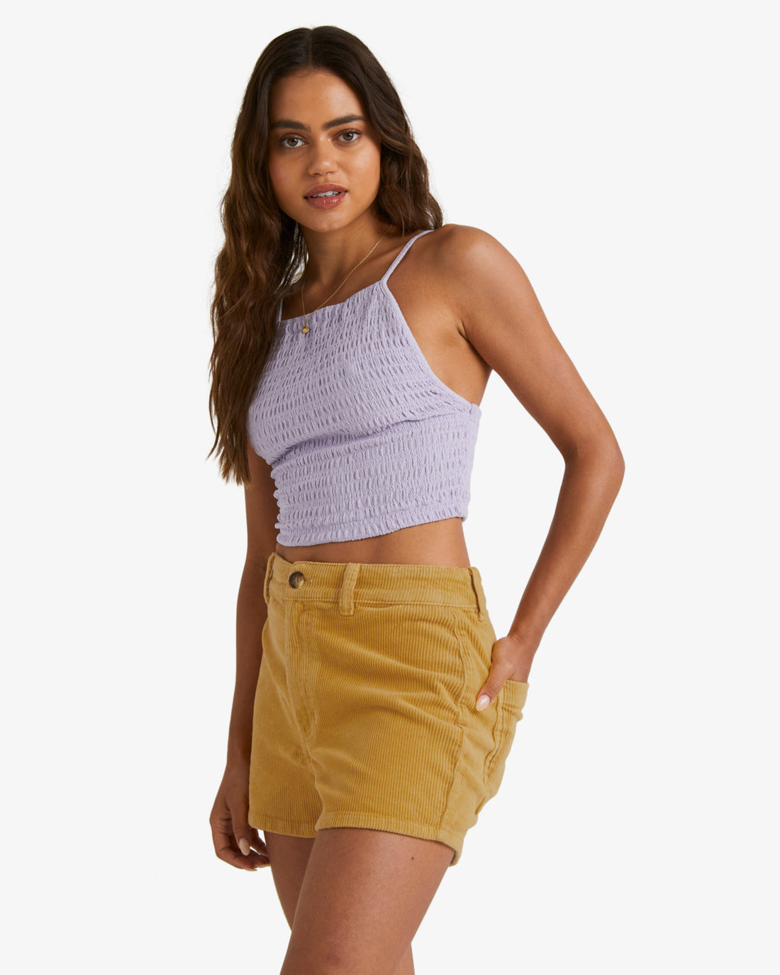 BILLABONG FREE FALL CORD SHORTS - CURRY