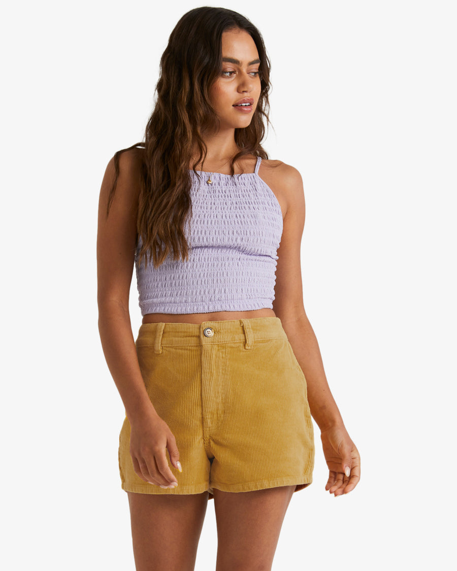 BILLABONG FREE FALL CORD SHORTS - CURRY