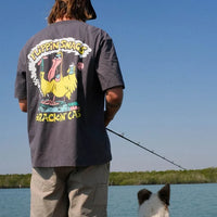 GENERAL STORE SNAGS AND CANS TEE - CHAR