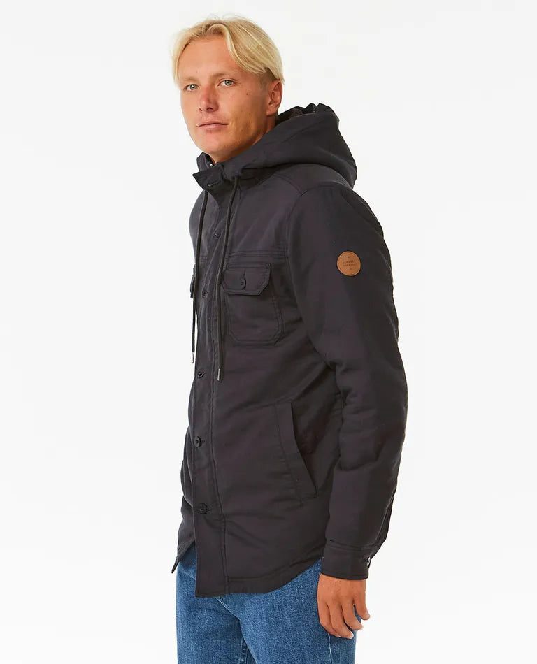 RIP CURL GIBBOS JACKET - WASHED BLACK