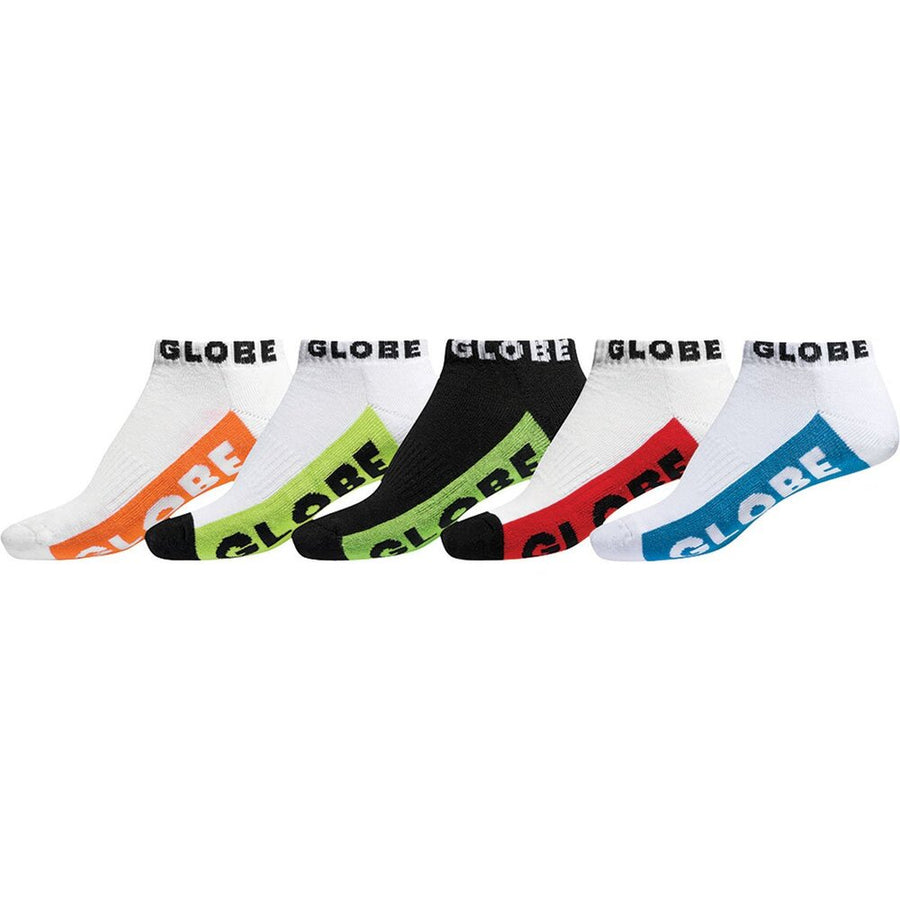 GLOBE MENS MULTI BRIGHTS ANKLE SOCK 5PK