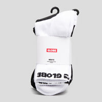 GLOBE QUARTER SOCK FIVE PACK - BLACK AND WHITE