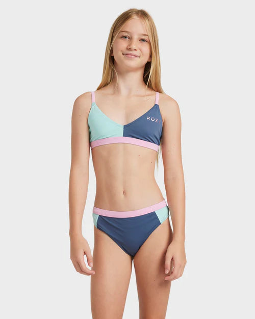 ROXY COLORBLOCK TRI BIKINI SET - VINTAGE INDIGO