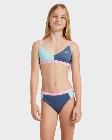 ROXY COLORBLOCK TRI BIKINI SET - VINTAGE INDIGO