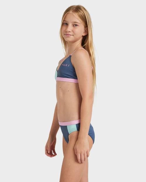 ROXY COLORBLOCK TRI BIKINI SET - VINTAGE INDIGO