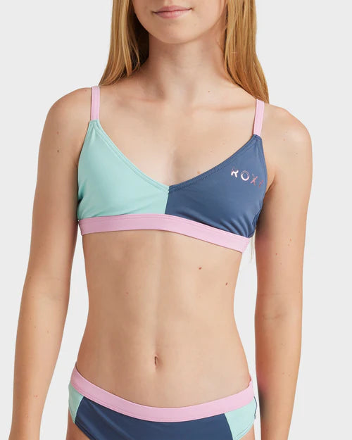 ROXY COLORBLOCK TRI BIKINI SET - VINTAGE INDIGO