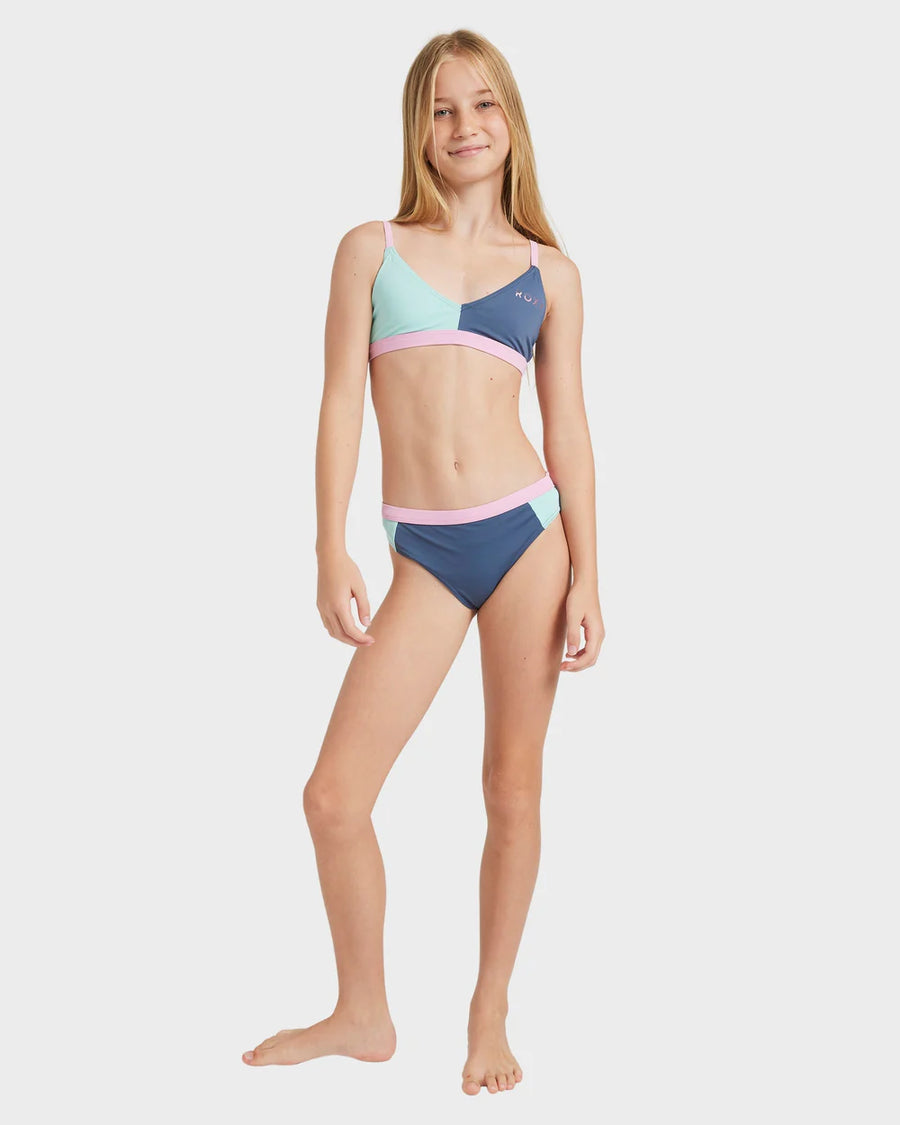 ROXY COLORBLOCK TRI BIKINI SET - VINTAGE INDIGO