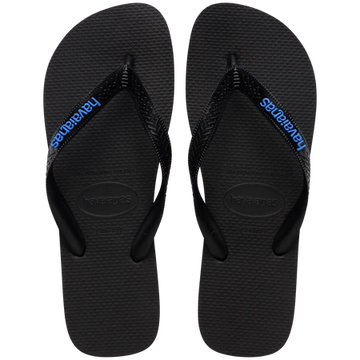 HAVAIANAS LOGO FILETE FC - BLACK/BLACK/BLUE