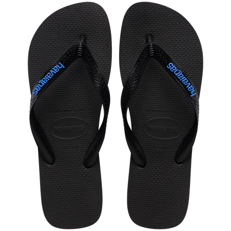 HAVAIANAS LOGO FILETE FC - BLACK/BLACK/BLUE