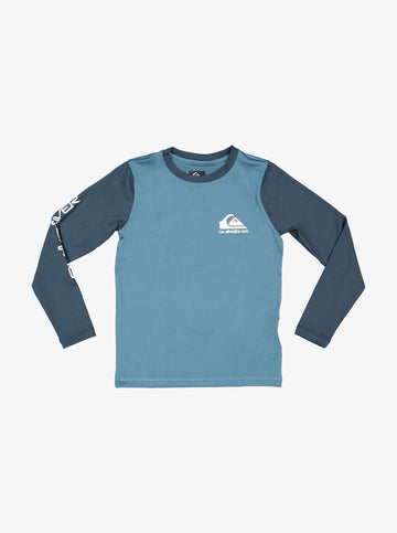 QUIKSILVER HEATS OMNI LONG SLEEVE RASH SHIRT - UPF 50 - BOYS 4-7