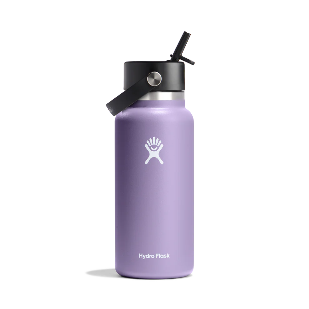 HYDRO FLASK 32 OZ (946ml) WIDE MOUTH WITH FLEX STRAW CAP - MOONSHADOW