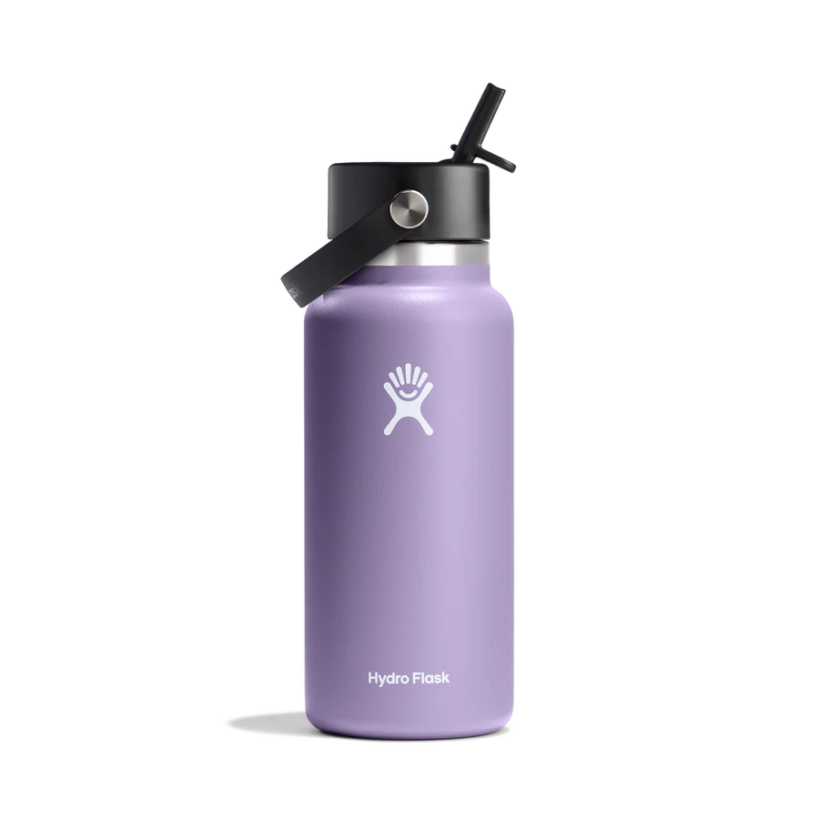 HYDRO FLASK 32 OZ (946ml) WIDE MOUTH WITH FLEX STRAW CAP - MOONSHADOW