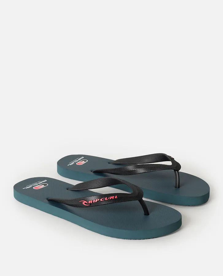 RIP CURL ICONS OF SURF BLOOM OPEN TOE THONGS - PINE NIGHT