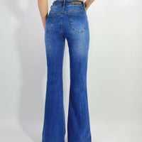 COUNTRY DENIM FLARES - MID BLUE
