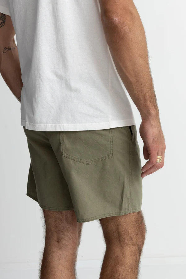 RHYTHM CLASSIC LINEN JAM SHORT - OLIVE