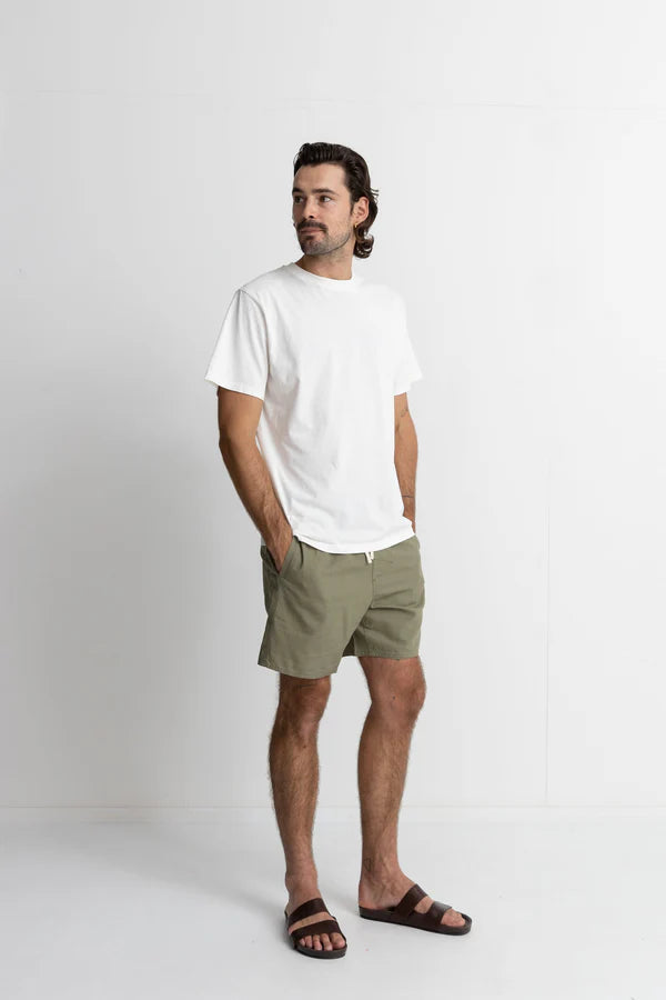 RHYTHM CLASSIC LINEN JAM SHORT - OLIVE