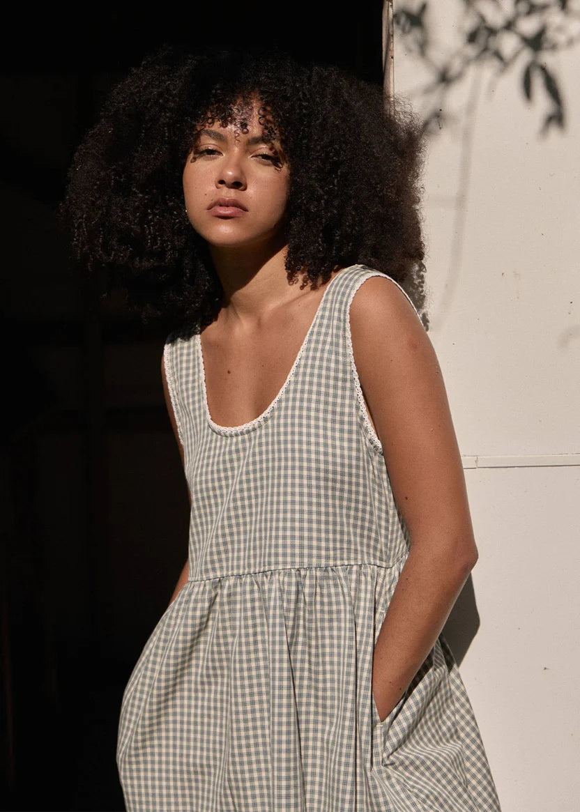 AFENDS JESSE MINI DRESS - VICE ALPINE CHECK