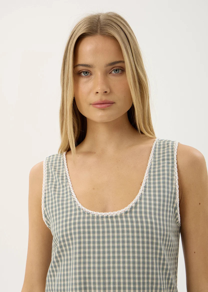 AFENDS JESSE MINI DRESS - VICE ALPINE CHECK