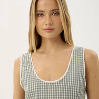 AFENDS JESSE MINI DRESS - VICE ALPINE CHECK