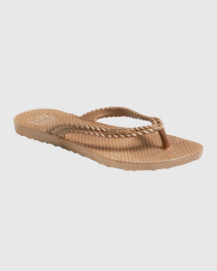 BILLABONG KICK BACK THONG GOLD