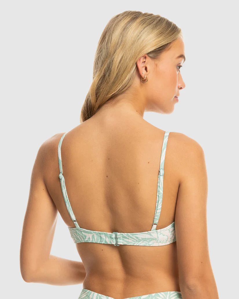 ROXY RIB KNOT BIKINI TOP