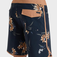 QUIKSILVER  HIGHLINE SCALLOP 19 - BLACK COASTAL FLORAL