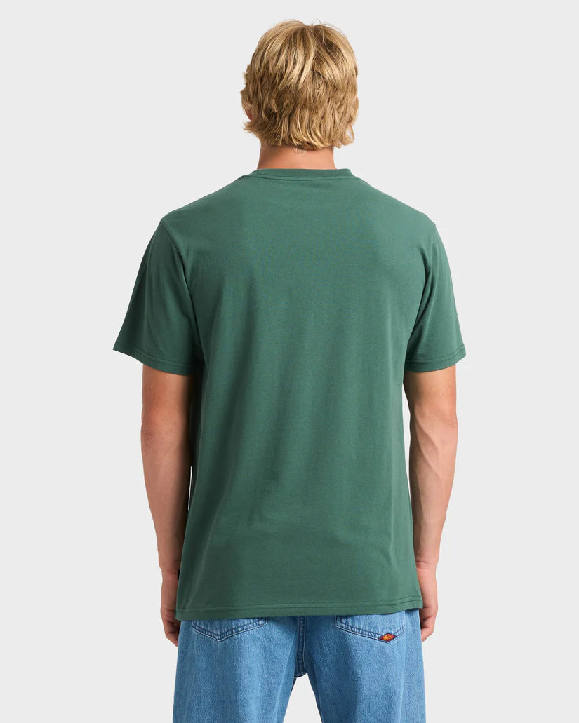 QUIKSILVER PEACE SHORT SLEEVE - TREKKING GREEN