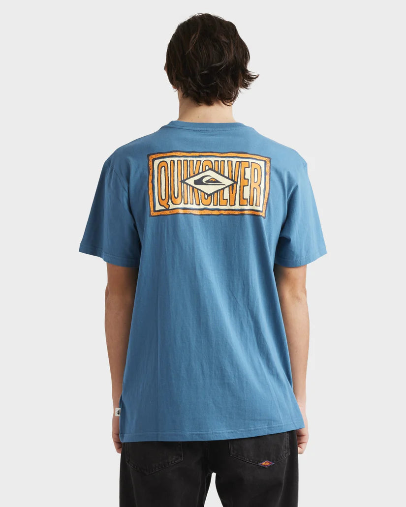 QUIKSILVER  MIND TEMPLE SS - BLUESTEEL