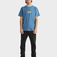 QUIKSILVER  MIND TEMPLE SS - BLUESTEEL