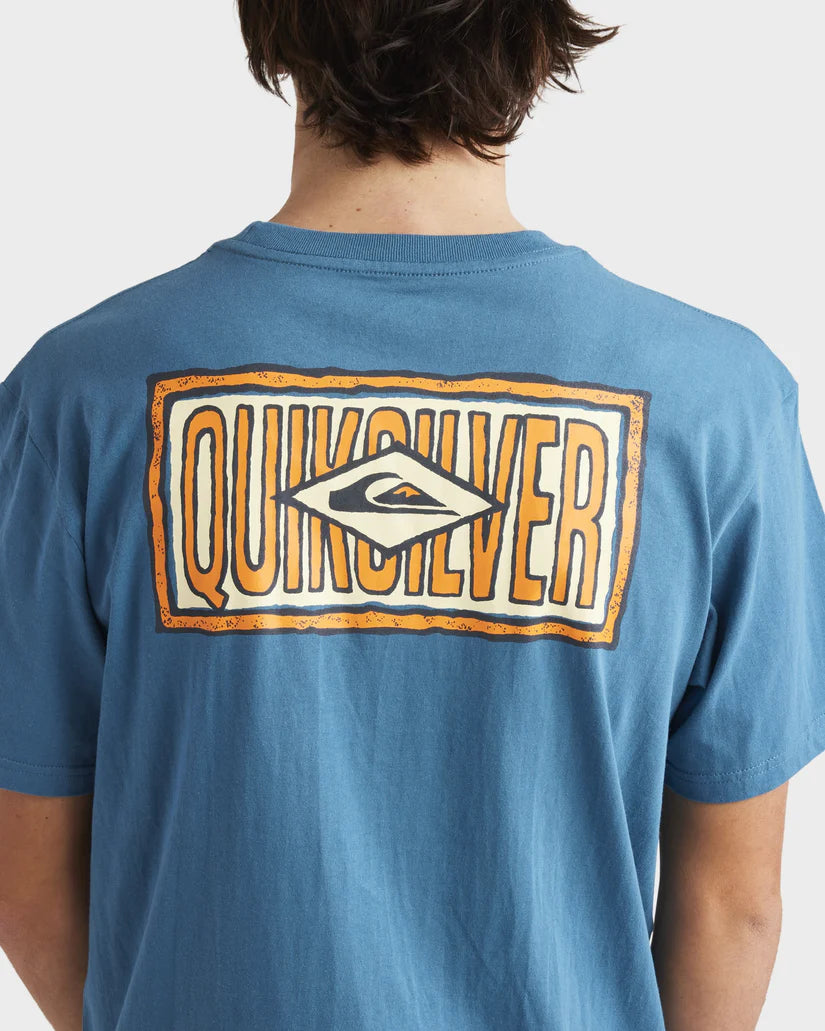 QUIKSILVER  MIND TEMPLE SS - BLUESTEEL