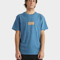 QUIKSILVER  MIND TEMPLE SS - BLUESTEEL