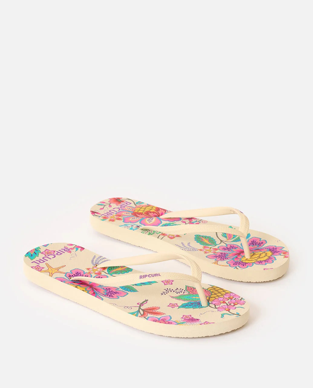 RIP CURL MIXED BLOOM OPEN TOE - PINK/WHITE