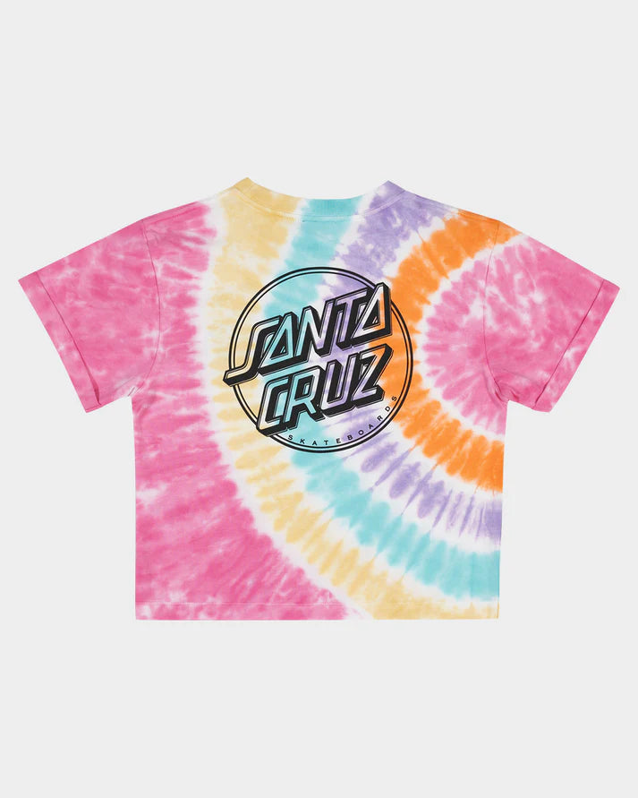 SANTA CRUZ CONTRA DOT MONO TEE - MULTI TIE DYE