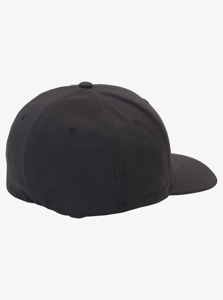 QUIKSILVER AMPED UP FLEXFIT CAP - BLACK