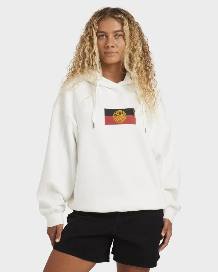 BILLABONG OTIS FLAG POP HOOD FLC - SALT CRYSTAL