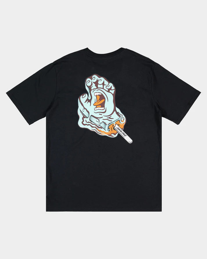 SANTA CRUZ POPSICLE HAND MEN'S T-SHIRT - OFF BLACK