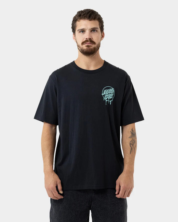 SANTA CRUZ POPSICLE HAND MEN'S T-SHIRT - OFF BLACK