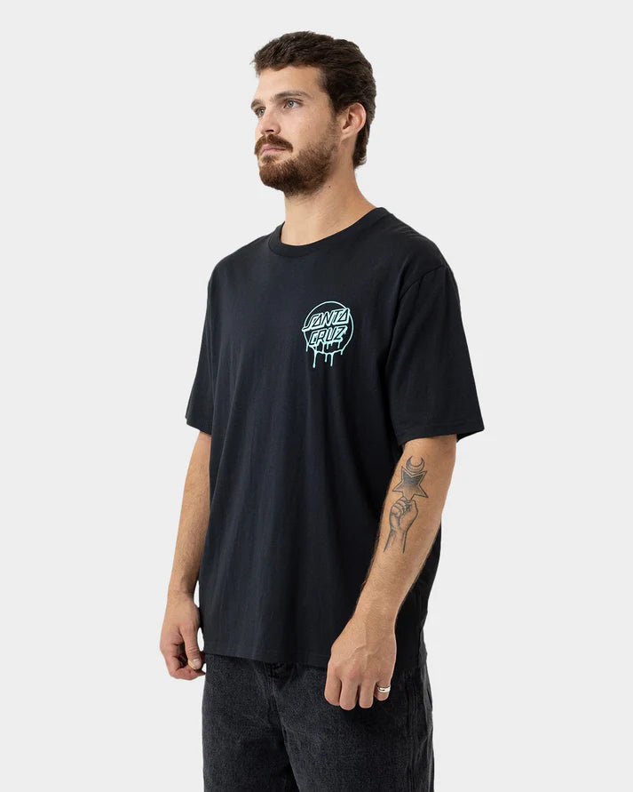 SANTA CRUZ POPSICLE HAND MEN'S T-SHIRT - OFF BLACK