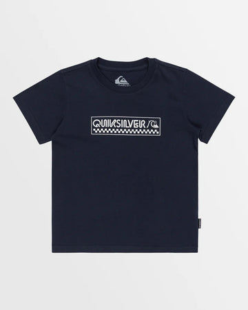 QUIKSILVER BUBBLE CHECK SS BOY - DARK NAVY