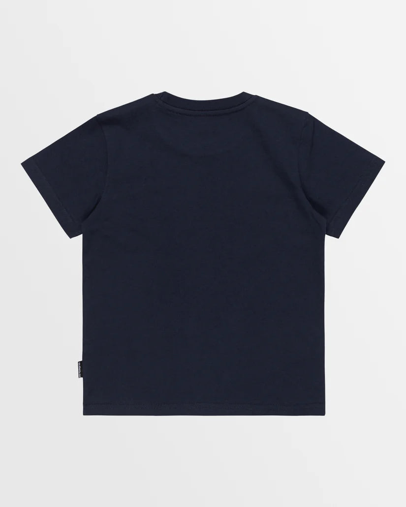 QUIKSILVER BUBBLE CHECK SS BOY - DARK NAVY