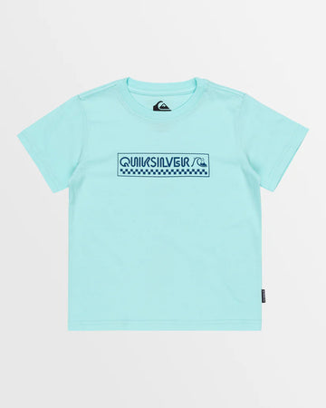 QUIKSILVER BUBBLE CHECK SS BOY - ISLAND PARADISE