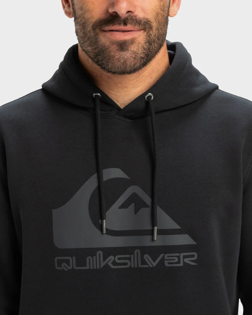 QUIKSILVER COMP LOGO HOODIE - BLACK